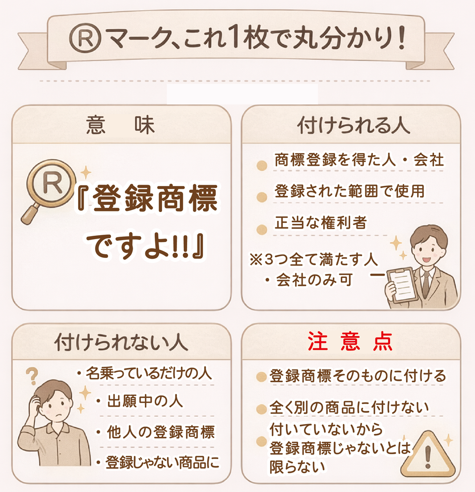 ®マーク、これ1枚で丸分かり!