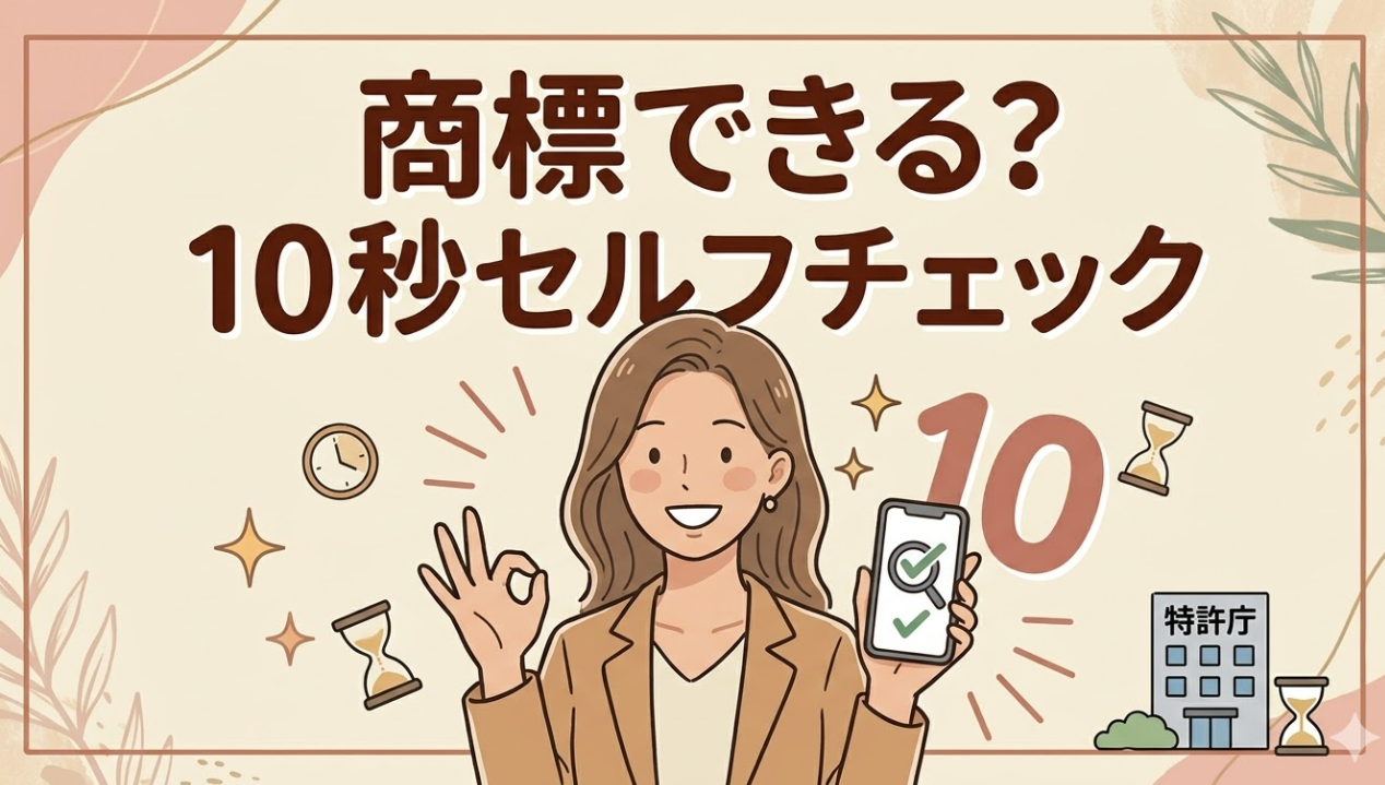 商標登録できる？10秒で判断する方法